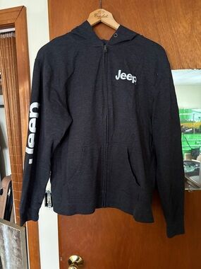 Jeep Black Hoodie with White Logo